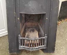 Vintage Edwardian cast iron fireplace