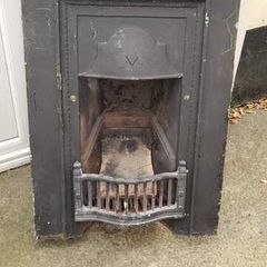 Vintage Edwardian cast iron fireplace