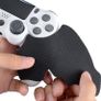 eXtremeRate Black Anti-Skid Sweat-Absorbent Controller Grips for ps4 Controller, Professional Textured Soft Rubber Handle Grips for ps4 Slim Pro - Improve The Grip and Comfort Image 4