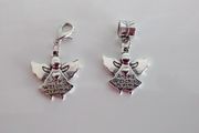"Angels Watching Over Me" Charm - Pandora Style / Lobster Clasp