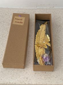 Gold Toned Book Mark