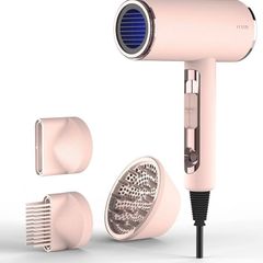 Hair Dryer with Diffuser,Comb/Brush,Nozzle(2200w Professional ION hairdryer) for Women 4C Thick Hair - Baby Pink (FREE POSTAGE)