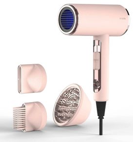 Hair Dryer with Diffuser,Comb/Brush,Nozzle(2200w Professional ION hairdryer) for Women 4C Thick Hair - Baby Pink (FREE POSTAGE)