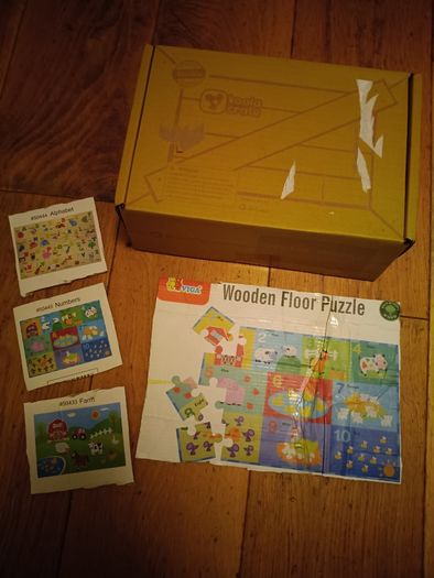 Large wooden floor puzzle