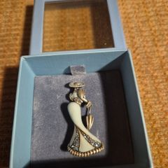 Vintage Lady Brooch in a Box