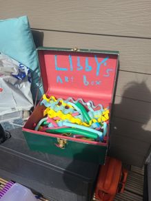 box of hair curlers