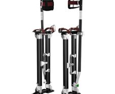 Drywall Stilts Aluminum Tool Stilts 61 cm-102 cm Adjustable Painting Black
