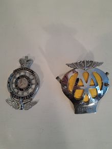 2 British Mortoring grille badges