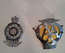 2 British Mortoring grille badges