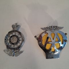2 British Mortoring grille badges