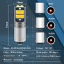 2x Car Auto BA9S Bax9s BAY9S Led T4W Wedge W5W Led Interior Lamp Bulb T2W T3W H5W Parking DRL License Plate Light 12V Image 2