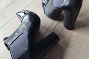 Jonathan Kelsey Black Patent Leather Ankle Boots