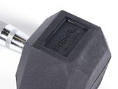 22.5kg Hex Rubber Dumbells Pair /Primal Strength brand