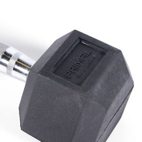 22.5kg Hex Rubber Dumbells Pair /Primal Strength brand