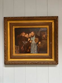 Painting oil on canvas Eduard Von Grutzner 1846-1925 unsigned Gold Gilt Frame