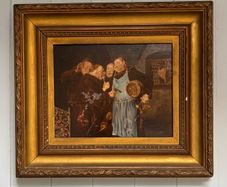 Painting oil on canvas Eduard Von Grutzner 1846-1925 unsigned Gold Gilt Frame