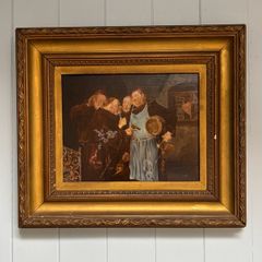 Painting oil on canvas Eduard Von Grutzner 1846-1925 unsigned Gold Gilt Frame