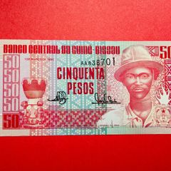 Guinea. Bissau.  50  Pesos  1990.  Pick  10  (uncirculated )