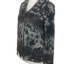 Gerry Weber Ladies Black Grey floral knit wool blend cardigan size 14 Image 4