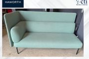 1 x Green "Haworth Cabana" Reception Sofa