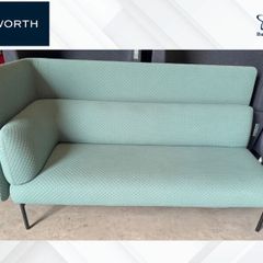 1 x Green "Haworth Cabana" Reception Sofa