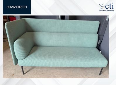 1 x Green "Haworth Cabana" Reception Sofa