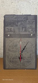 Irish Farm Life Slate Clock