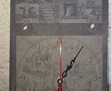 Irish Farm Life Slate Clock