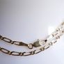 Vintage Solid 9Ct Yellow Gold 375 Figaro Necklace Chain ,  length 16" - 3,7g Image 6