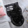FREE EXPRESS SHIPPING faux fur soft fluffy single sheepskin stule Style Rug, Faux Fleece Chair Cover Seat Pad Soft Fluffy Shaggy Area Rugs For Bedroom Sofa Floor (60 X 90 CM Black) Image 4