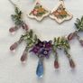 Box of Necklace Earrings Brooch and Diamonte Clip Image 2