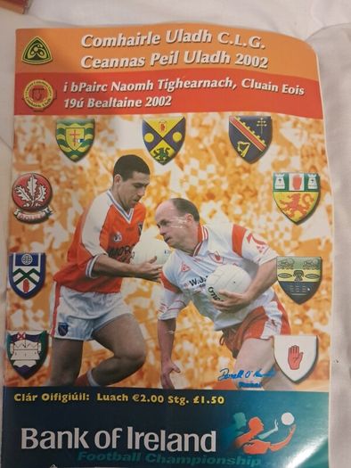 2002 Ulster GAA Football Programme Bundle