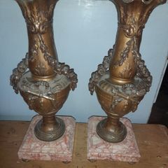 Pair of Antique French Vasees