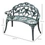 Garden Bench Cast Aluminium (LIMITED STOCK) Image 3