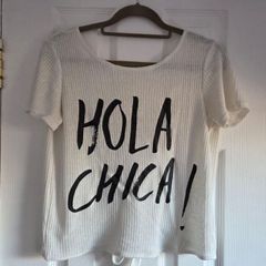 Open back casual top, size 10