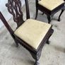Solid mahogany table & chairs Image 7