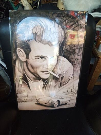 metal James Dean picture