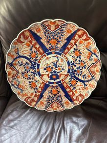 Stunning 40cm Antique Japanese Imari Charger Meiji Period (19th C)