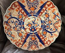 Stunning 40cm Antique Japanese Imari Charger Meiji Period (19th C)