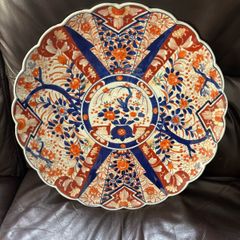 Stunning 40cm Antique Japanese Imari Charger Meiji Period (19th C)