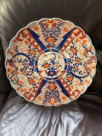 Stunning 40cm Antique Japanese Imari Charger Meiji Period (19th C)