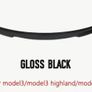 Tesla rear spoiler gloss black 2017-2023 Image 3