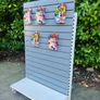 Shop Display Shelving Stand - Slat Wall With 30 Hooks Image 3