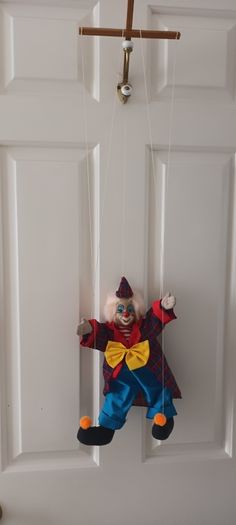 Vintage Clown String Puppet.