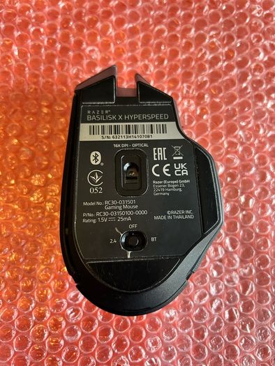 Razer Basilisk X Hyper speed mouse Bluetooth only as missing wifi dongle