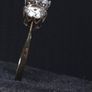 Vintage 9ct Gold Three Stone Ring Dublin Hallmark Size 51.5 Image 4