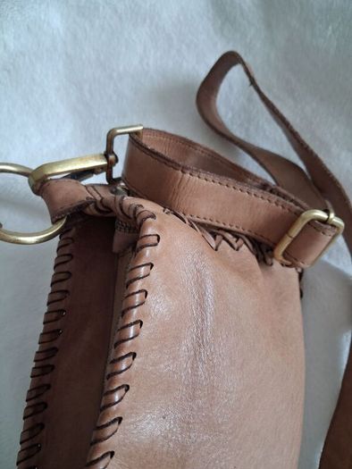 Vera Pelle - Leather Bag - Light Brown - New Without Tags RRP 120