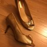 ladies gold shoe size 6 Glamour Image 5
