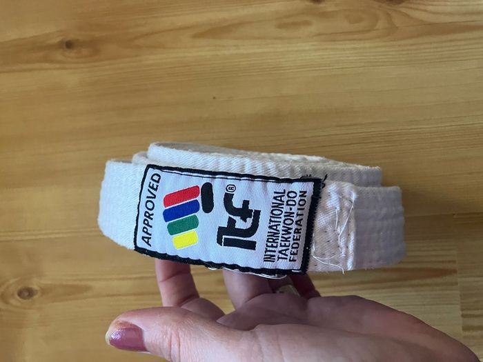 Martial arts white belt