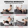 Foldable Sit Up Bench with Resistance Ropes, Core Workout Bench with Adjustable Thigh Support, for Home Gym, Black Image 2